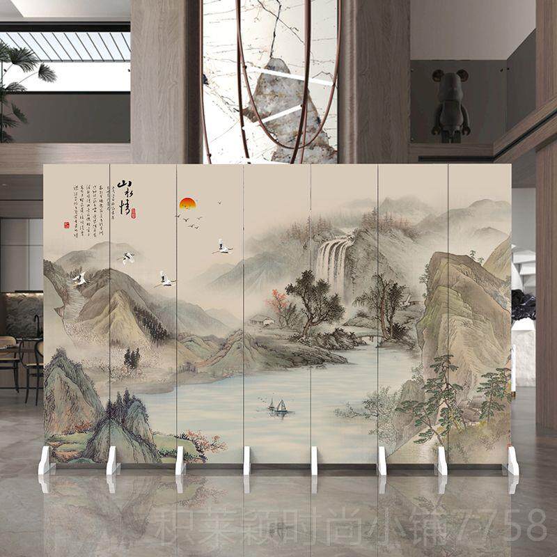 正品中叠式关屏风隔断客厅卧室玄折屏