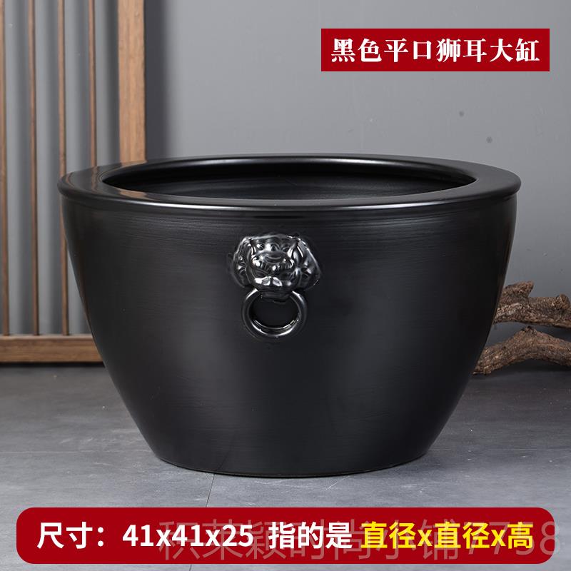 正品庭院德大缸景镇陶瓷锦鲤水金鱼缸缸特大号门海大型睡莲缸荷花