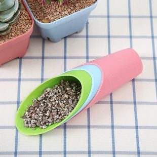 圆筒土铲子种铲绿植盆栽工具铲铲子筒多肉杯土塑料花 多肉植物套装