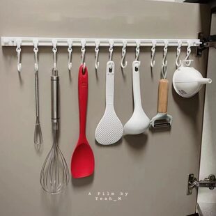 厨房置物架小 勺子架子工具挂挂架神器烘焙厨房挂钩铲子收纳壁挂