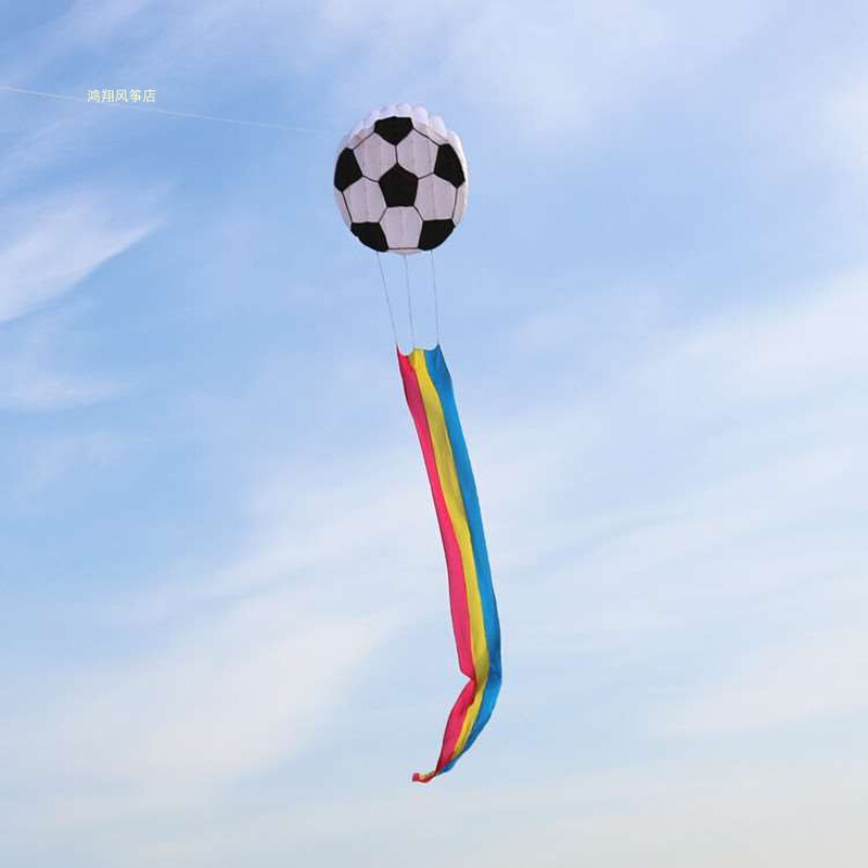 包邮新款软体风筝软体足球风筝多种颜色好飞 8米长