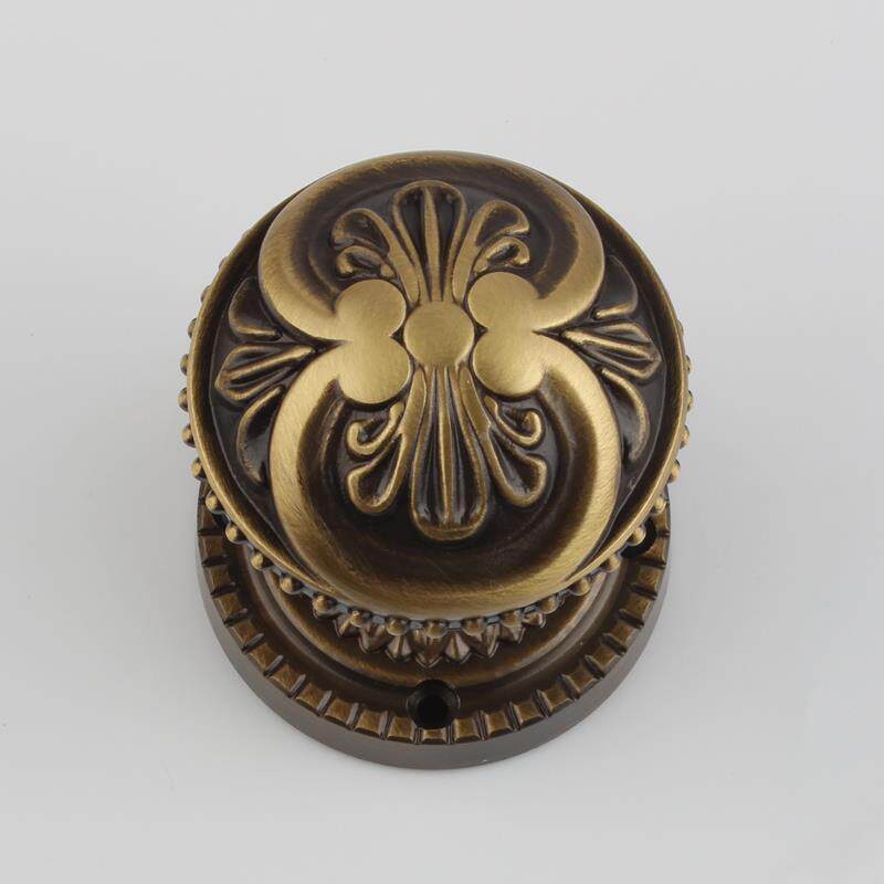 德国鸿瀛隐形门锁单面锁暗门青古铜欧式仿复古背景墙门锁球形拉手