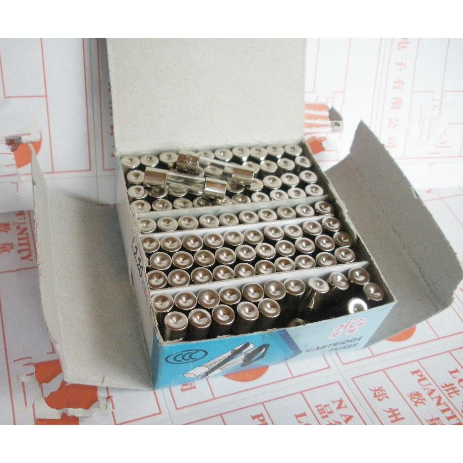 好质量华畅 玻璃保险管 保险丝 5*20 6*30 15A 20A 30A 100只/盒