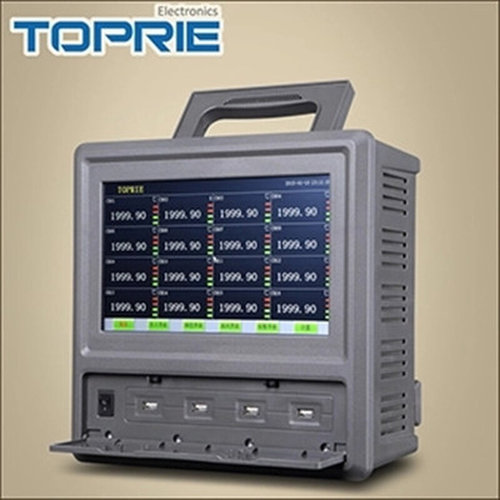 。拓普瑞工业无纸记录仪温升巡检TP1000多路温湿度测试仪16 64通