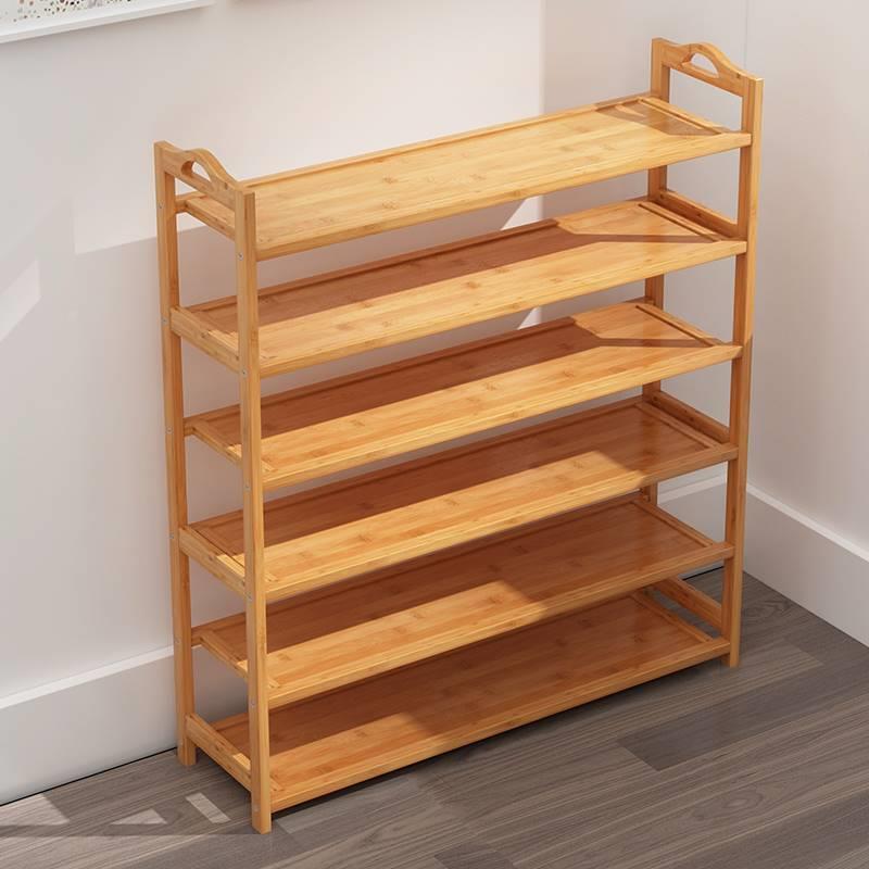 长50/60/70/80/90宽25cm竹木鞋架子简易鞋柜进门口收纳防尘经济型