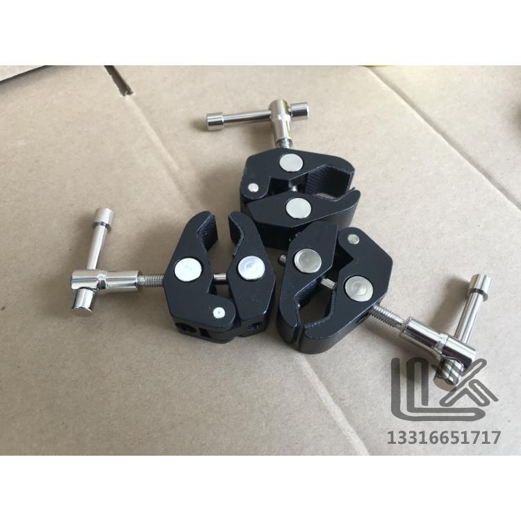 万用型 特大号 开口反应瓶夹具 法兰夹密封件 光催化反应器夹具