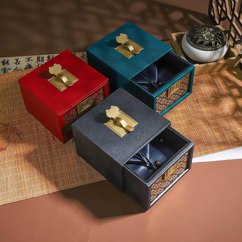 复古传承如意首饰包装盒黄金翡翠手镯盒国风文玩收纳手串收藏礼盒