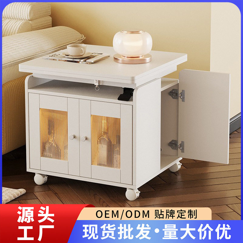 升降折叠茶台可移动茶几餐桌两用家用客厅茶桌椅组合小户型免安装
