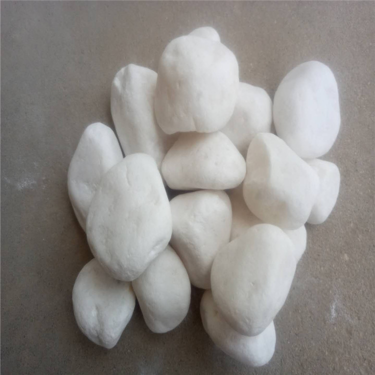 厂家直销园艺白石子 白色鹅卵石装饰鱼缸花盆各种雨花石