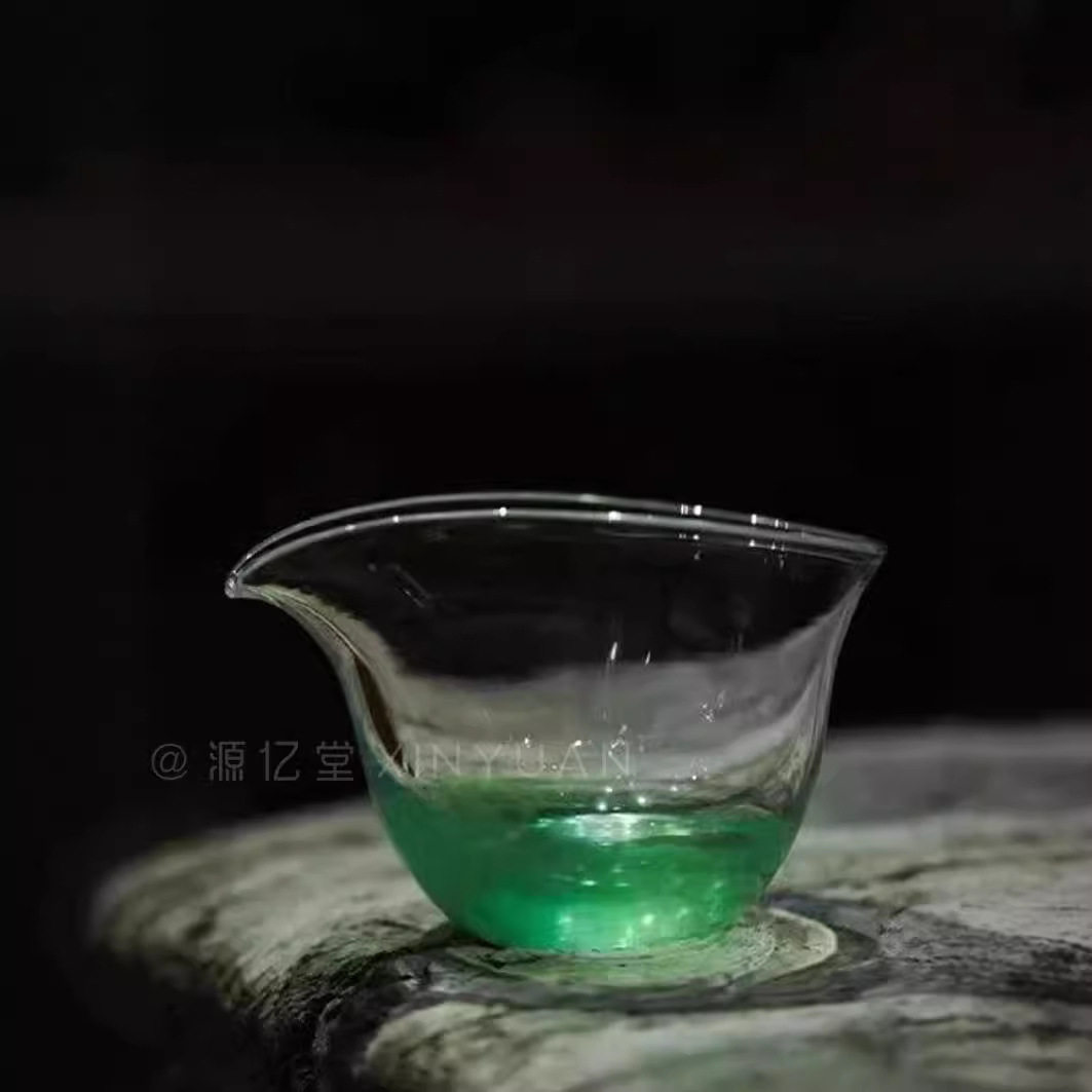 【源亿堂】仙女的琉璃公道杯 云彩粉水晶玻璃简约茶海耐热日式人图片