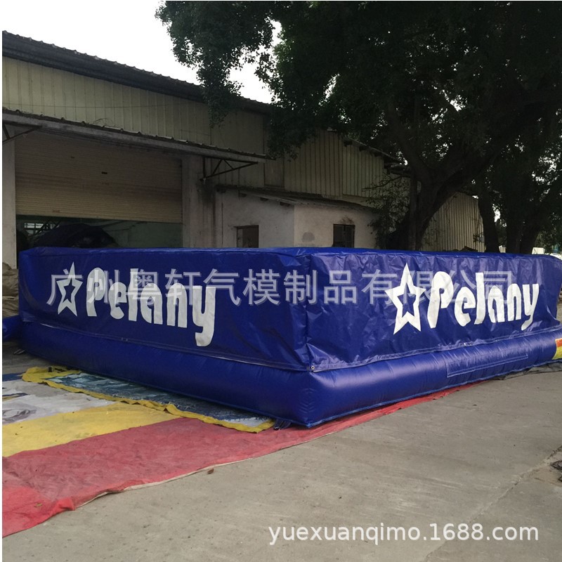 充气运动户外山地游乐救生垫户外充气床充气救生垫滑梯 趣味 跳垫