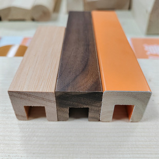 胡桃木玻璃扶手现代简约玻璃护栏实木卡槽木扶手室内楼梯扶手护栏