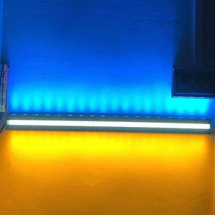 36瓦72瓦楼宇门头酒店外墙黄绿蓝光彩色双排多面二双面发光洗墙灯