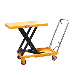 浙江宁波厂价销售手动液压平台车小推车手动升降平台 升降平板车