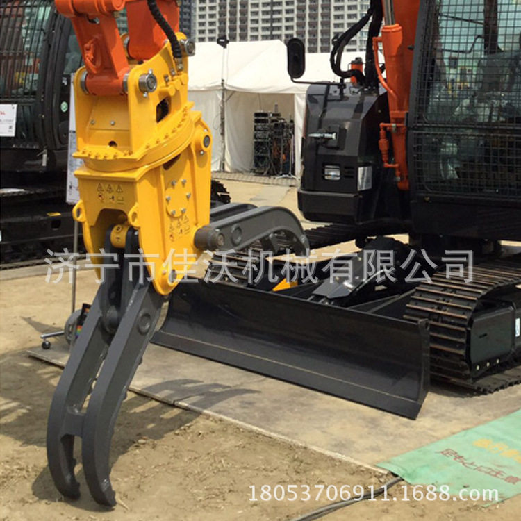 7齿抓钢机 夹木器 四瓣抓五瓣抓 液压夹钳工程机械配件佳沃机械挖