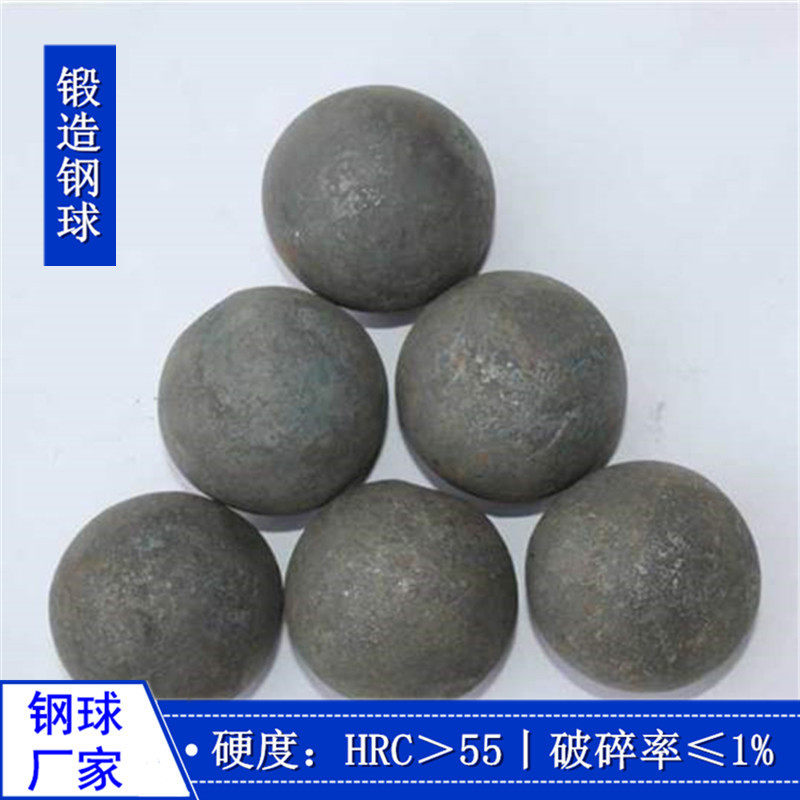 厂家供应  60mm锻造钢球 实心铁球 铁矿球磨机用不失圆研磨钢球