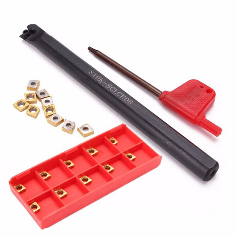 S10K-SCLCR06 刀柄 +10个 CCMT060204-HM YBC251 数控刀片+1扳手