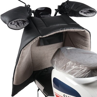 电动车挡风被冬季分体式人车分离踏板女摩托车防风罩加绒保暖防水