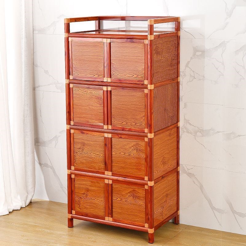 厨房木纹碗柜家用经济型铝合金橱柜灶台柜多功能简易储置物收纳柜