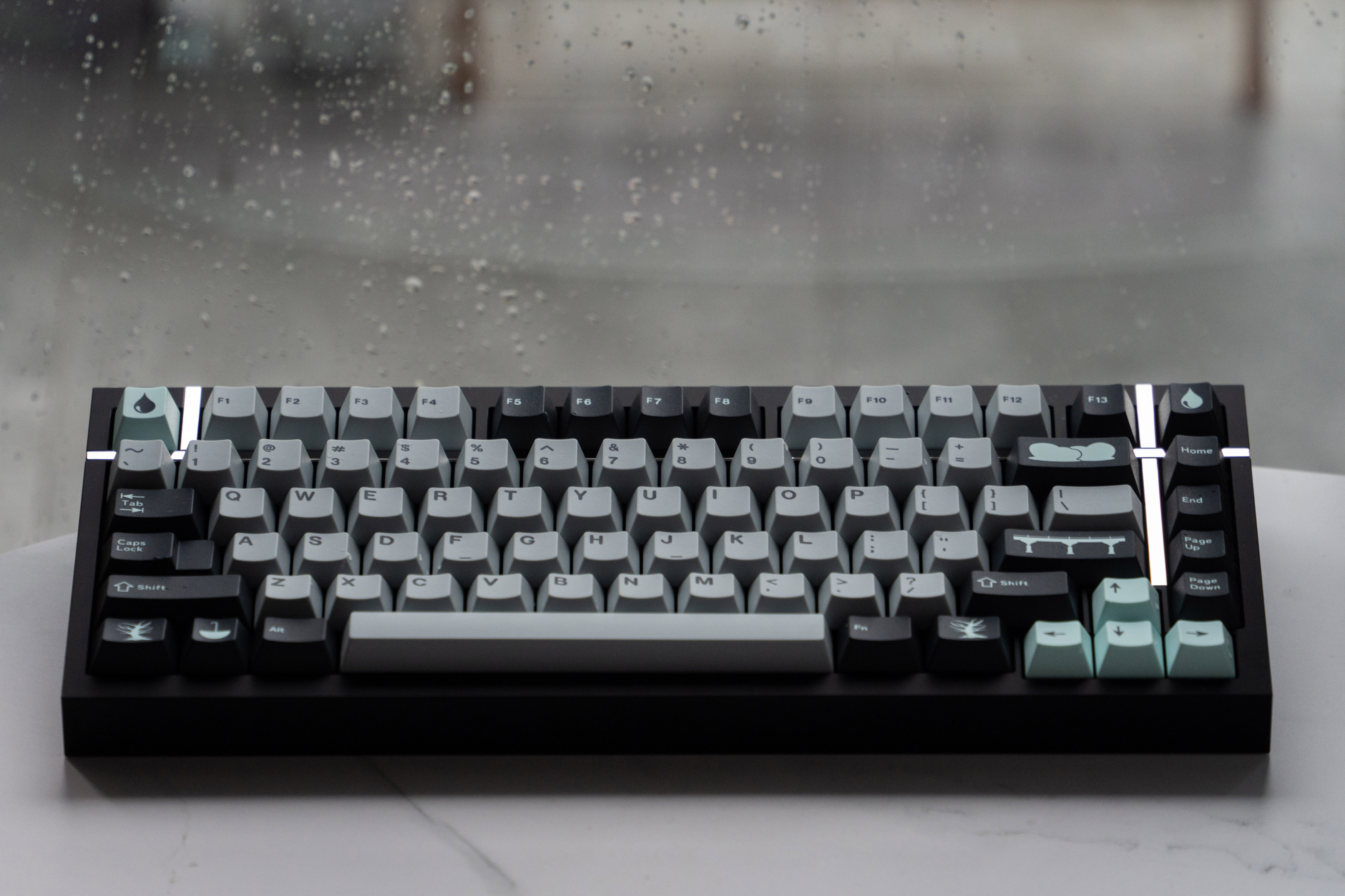 日当午雨天主题i原厂高度PBT五面热升华机械键盘键帽客制化大全套