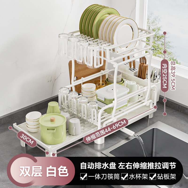 碗碟收纳架厨房置物架q单s层滤水碗篮台面晾碗架碗筷盘子沥水架