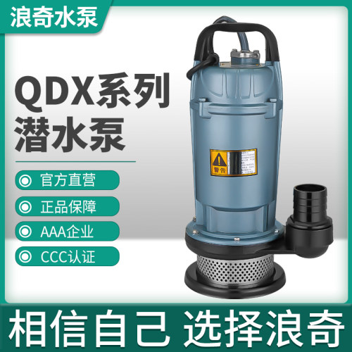 浪奇潜水泵220V污水家用井水单相高扬程380V小型农用灌溉抽水机