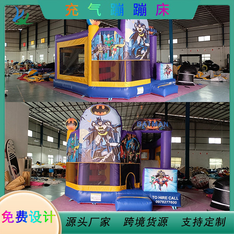 户外亲子充气城堡滑梯蹦床设备