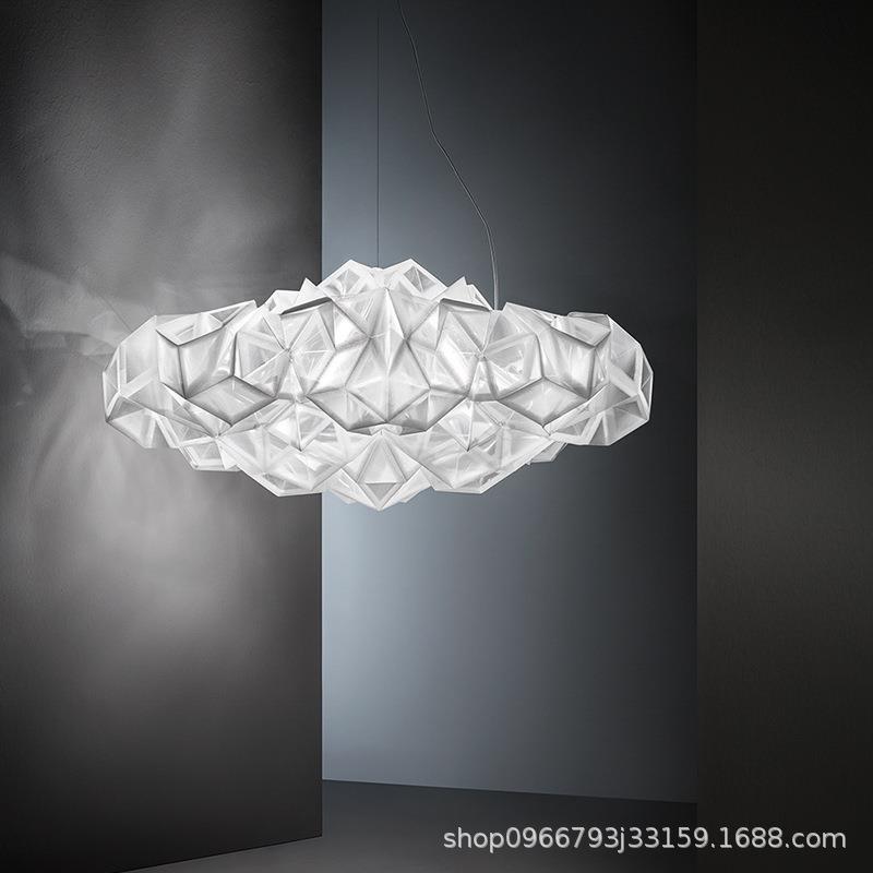 现代简约轻奢风钻石云朵吊灯艺术设计亚克力吊灯家用客厅卧室吊灯