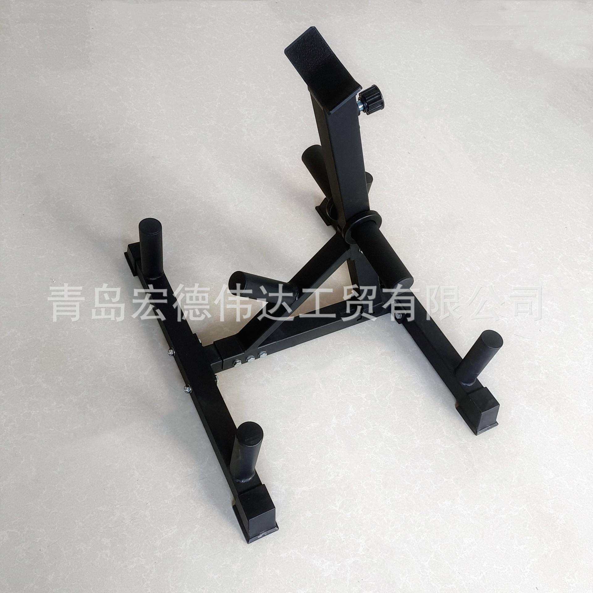哈克深蹲支架单人站姿推举训练架家用可调节奥铃杆杠铃杆地炮支架