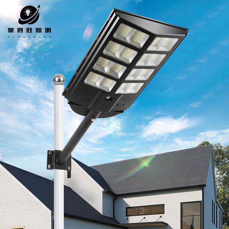 外贸户外一体化LED太阳能路灯感应防水超亮庭院照明路灯壁灯