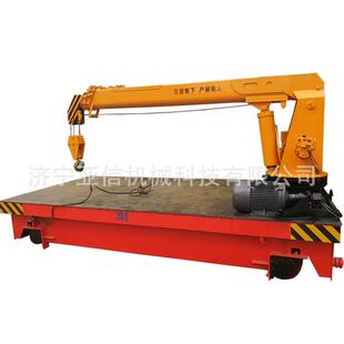 铁道车加装吊机轨道铁轨平板随车吊小型轨道车自备吊随车吊