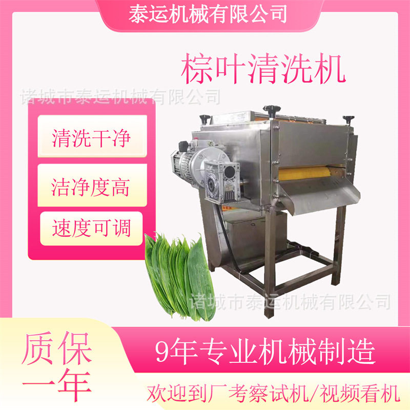 全自动枇杷粽叶毛刷清洗机