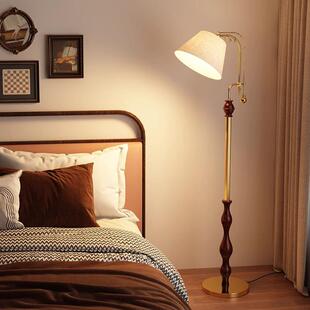 美式简约床头落地灯客厅沙发边卧室书房茶室新款轻奢装饰氛围台灯