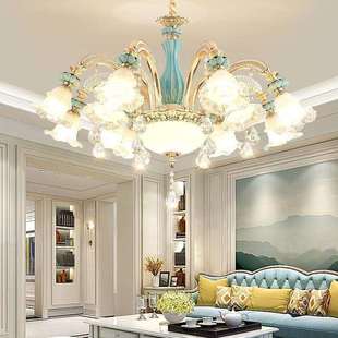 欧式吊灯客厅主灯高端水晶餐厅灯别墅大气2024年新款网红全屋灯具