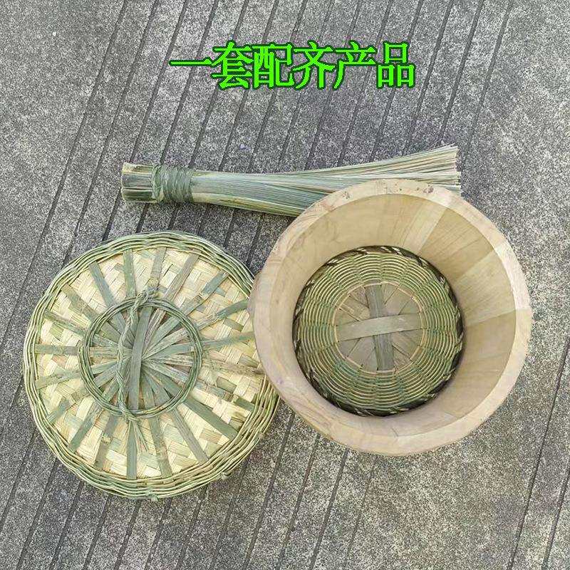 特惠甑子厨房蒸饭竹子底商用香椿蒸木香竹全套盖套装蒸屉饭杉木家