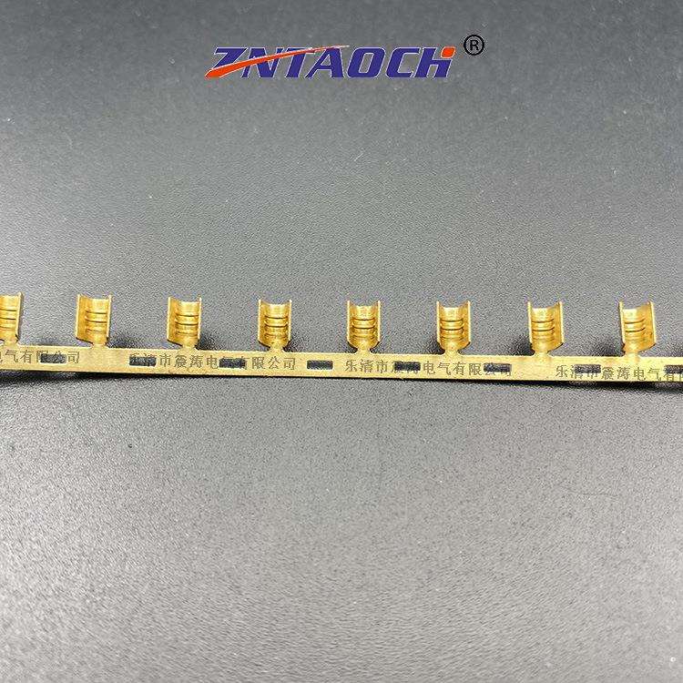 连带压线铜扣454A(S)横连接线端子25000只U型扣小号C型线夹