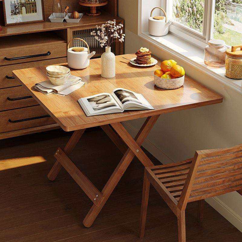 折叠桌子家用饭桌户外便携式出租房餐桌小户型可收纳摆摊小四方桌