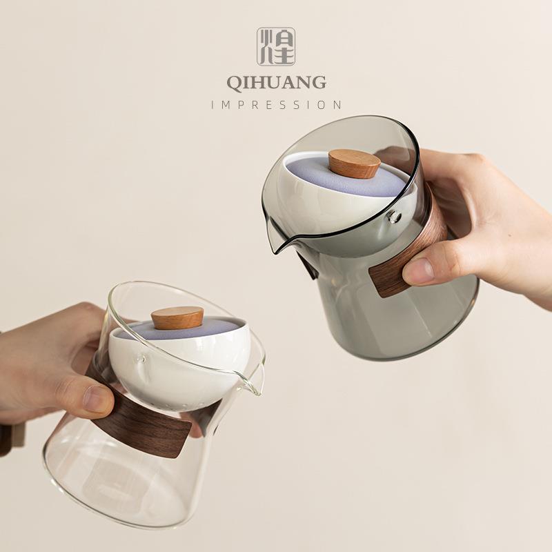 自动懒人泡茶神器茶水分离家用茶具小青柑冲泡茶壶带盖过滤公道杯