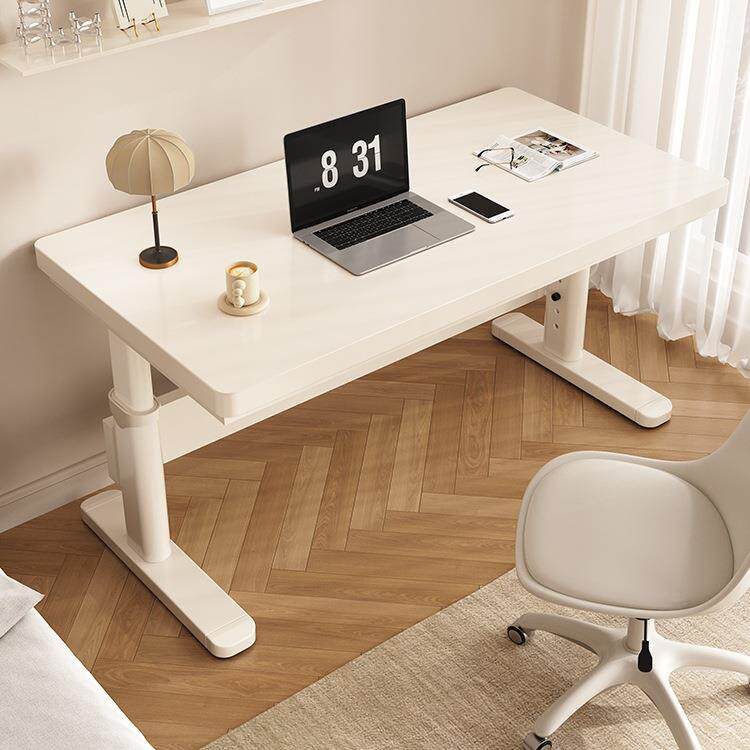 实木书桌电脑桌可升降学生家用卧室书房小户型儿童学习收纳桌子