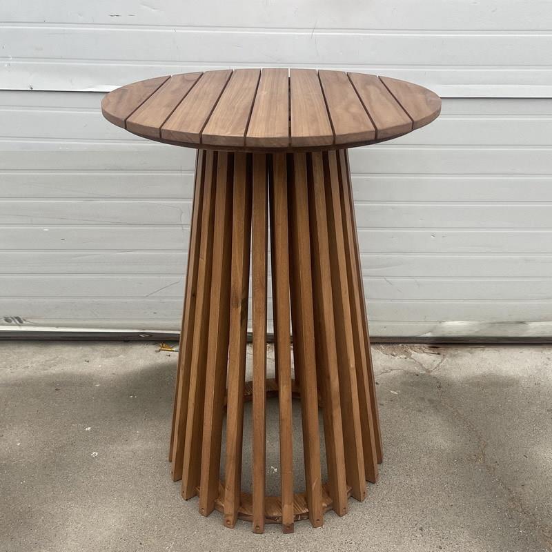 户外婚礼宴会实木桌子异形条形笼子圆桌长桌木制便携户外餐桌台