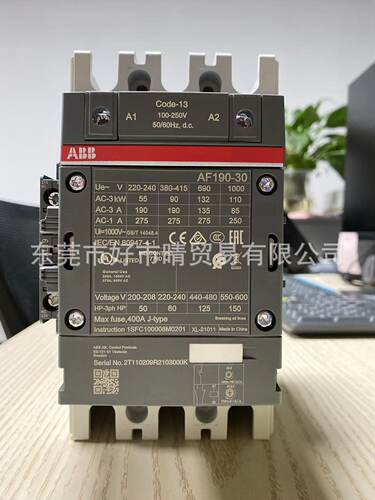 ABB交直流接触器AF300-30-11*100-250；进口1SFL557001R7011