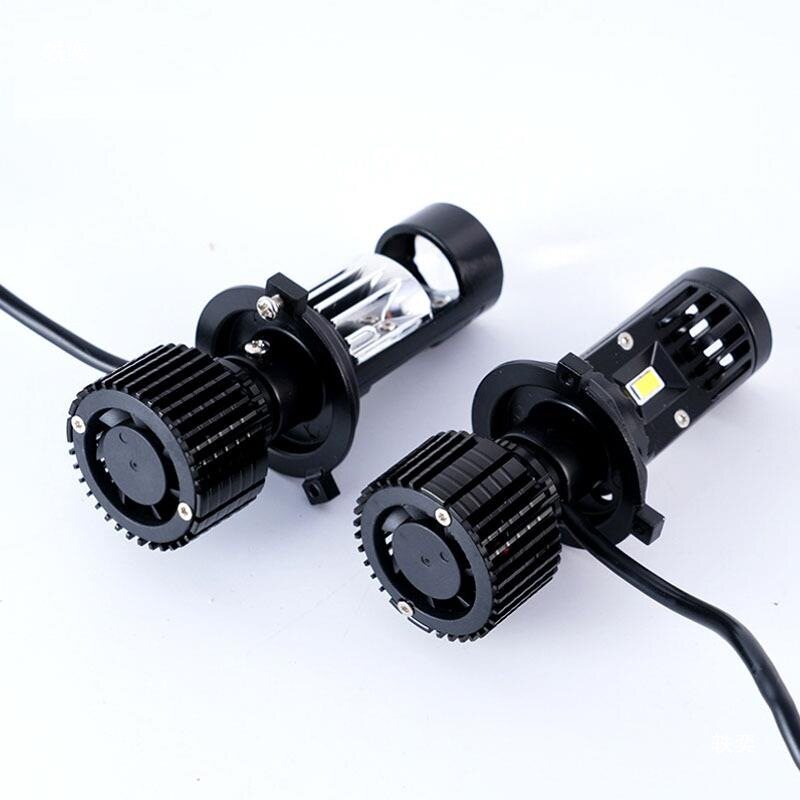 Y10透镜h4h7超亮迷你 摩托车双光鱼眼灯汽车led大灯y10 pro lens