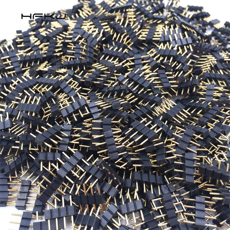 厂家直销RGB 4P插针 灯带连机器LED灯条环保铜针RGB七彩插针 排针