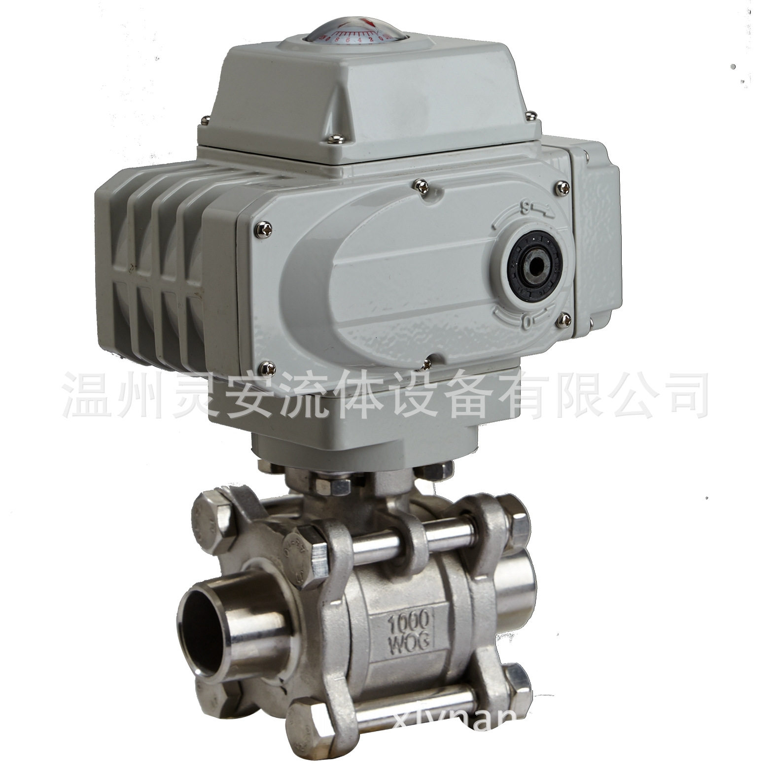 DN65电动3PC焊接球阀 Q961电动三片式调节卫生焊式不锈钢开关球阀