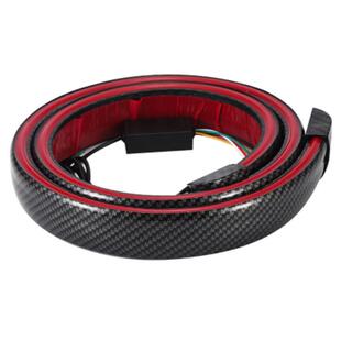 多功能碳纤尾翼灯改装通用尾灯高亮LED流光转向高位刹车贯穿灯