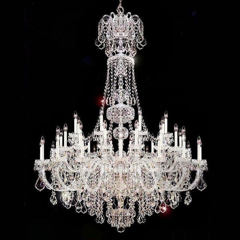 楼梯吊灯欧式水晶吊灯复式楼别墅客厅灯大气酒店旋转楼梯间长吊灯