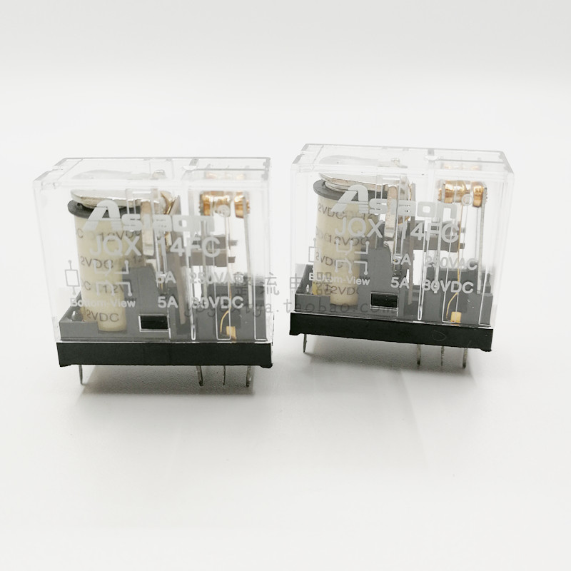 亚洲龙继电器JQX-14FC 2Z DC12V间距3.5MM 一盒25只 G2R继电器