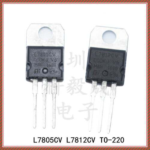 L7812CV TO-220 稳压插件三极管 7805 7815 7810 L7824CV 散热片