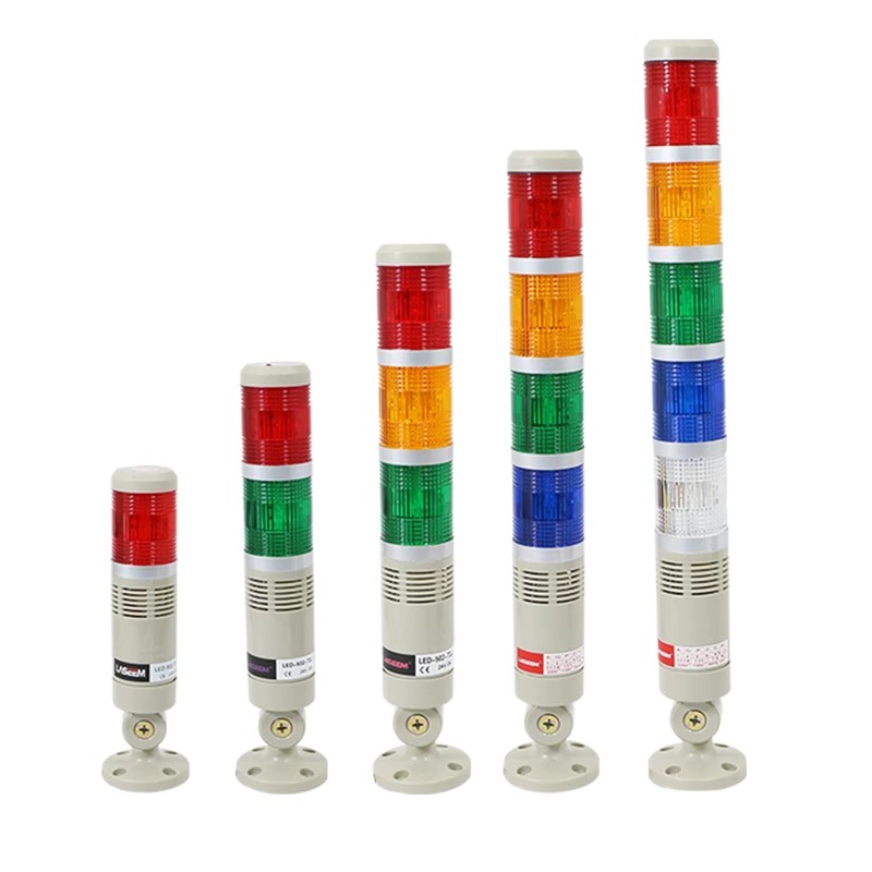 报警灯LED三色闪光信号灯带蜂鸣LED-502-T3J 机床灯塔安全警示灯