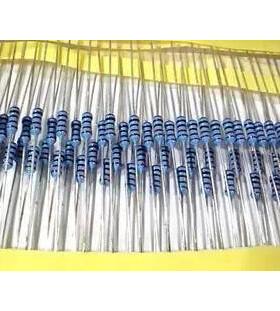 金膜电阻1/4W18M 五色环精密1%  0.25W18M 每500只的价格是50元